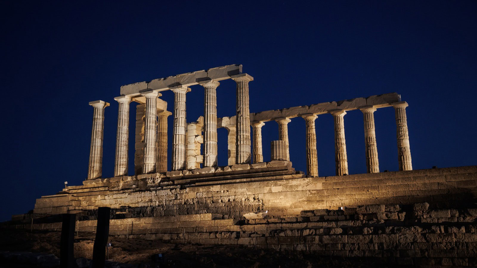 Φωταγώγηση Ναού του Ποσειδώνα