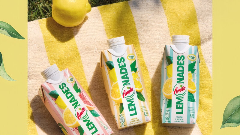 Η Coca-Cola Τρία Έψιλον λανσάρει τις Amita Lemonades χωρίς ζάχαρη